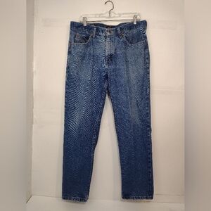 Lee Men's Straight Leg Denim Jeans in Blue Wash Size (36×30)